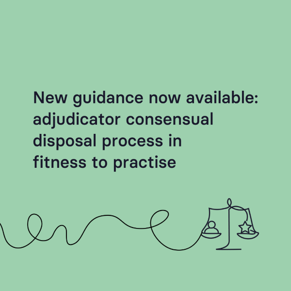 Adjudicator Consensual Disposal Guidance Consultation